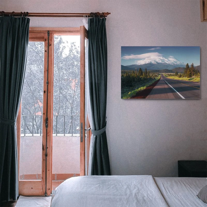 Berge & Gebirge Road to Mounts Shasta USA als Alu-Dibond Bild 120x60cm