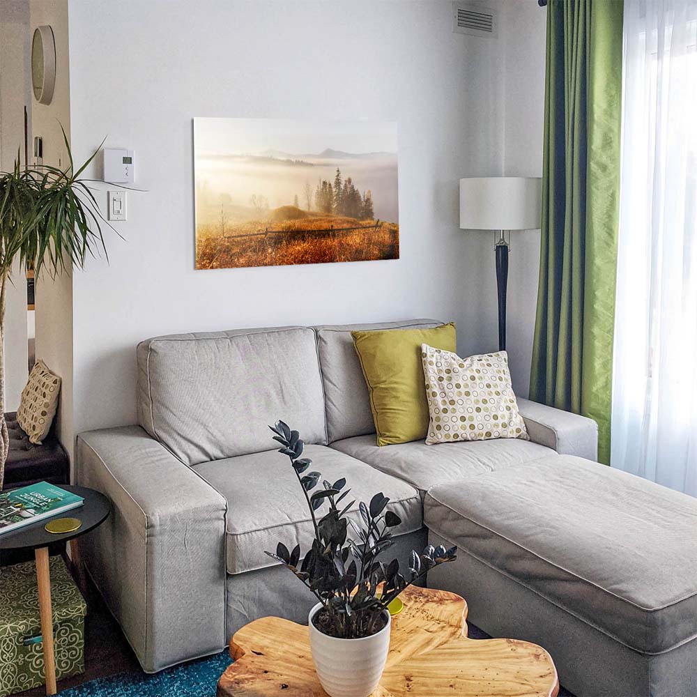 Panorama Acrylglasbild 180x90cm Wald & Bäume Herbst in den Karbaten