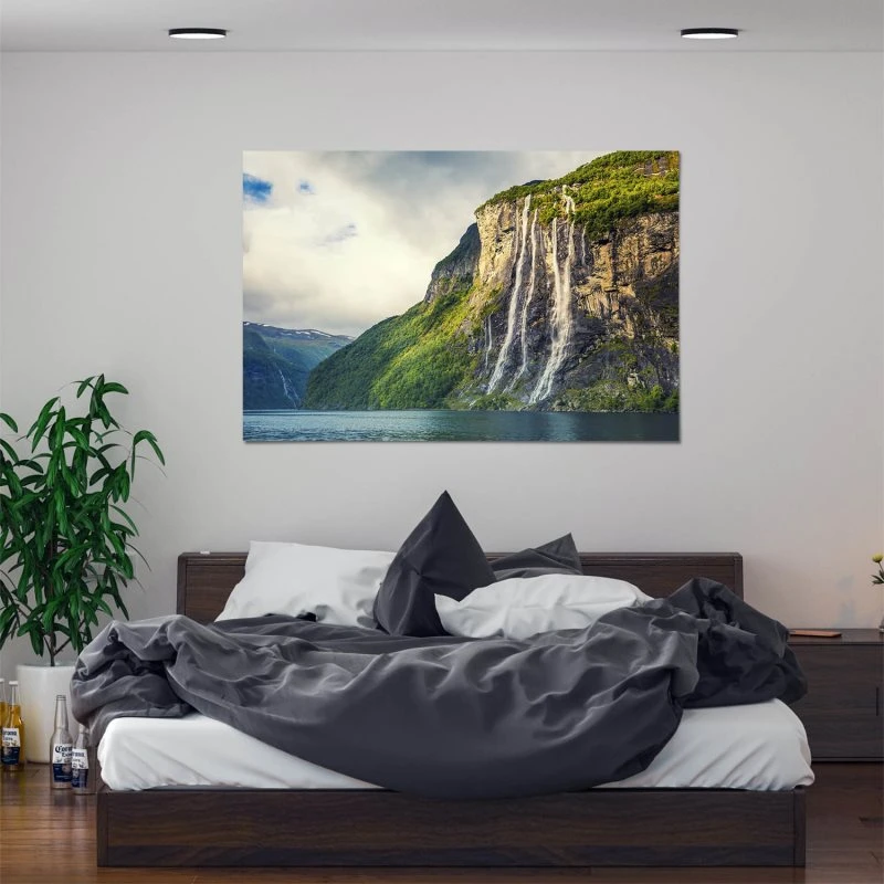 XXL Poster 200x150cm Wasserfall Seven Sisters
