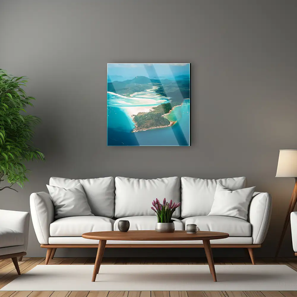 Strand & Meer Panorama Australien als Acrylglas Bild 80x80cm