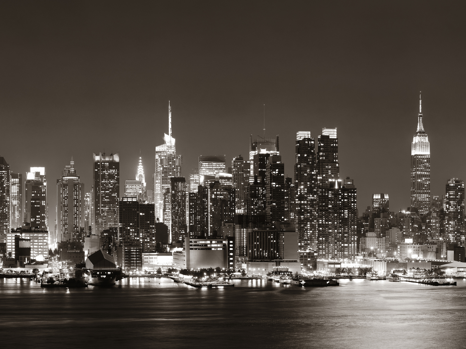 Poster New York City Skyline, 100x75cm groß