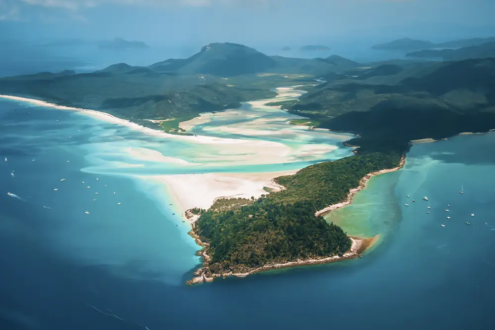 Strand & Meer Panorama Australien im schwarzen Bilderrahmen, 90x60cm