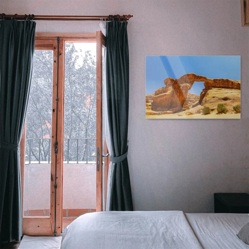 Acrylglasbild Wadi Rum Wüste, Berge & Gebirge, 100x70cm groß