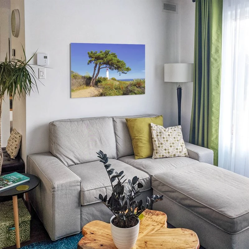 Alu-Dibond Bild 150x50cm groß Strand & Meer Leuttchtturm Hiddensee Ostsee