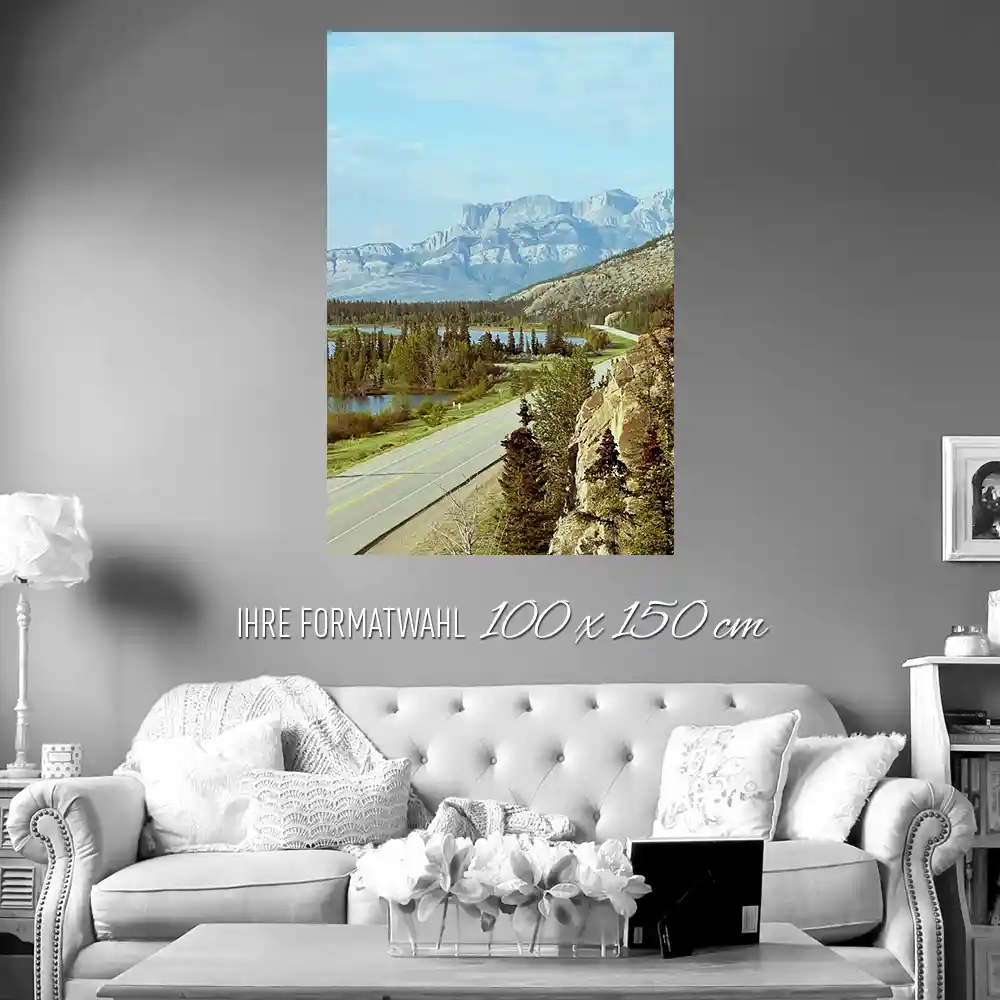Flüsse & Seen Trans Canada Highway Poster XXL 100x150cm im Hochformat