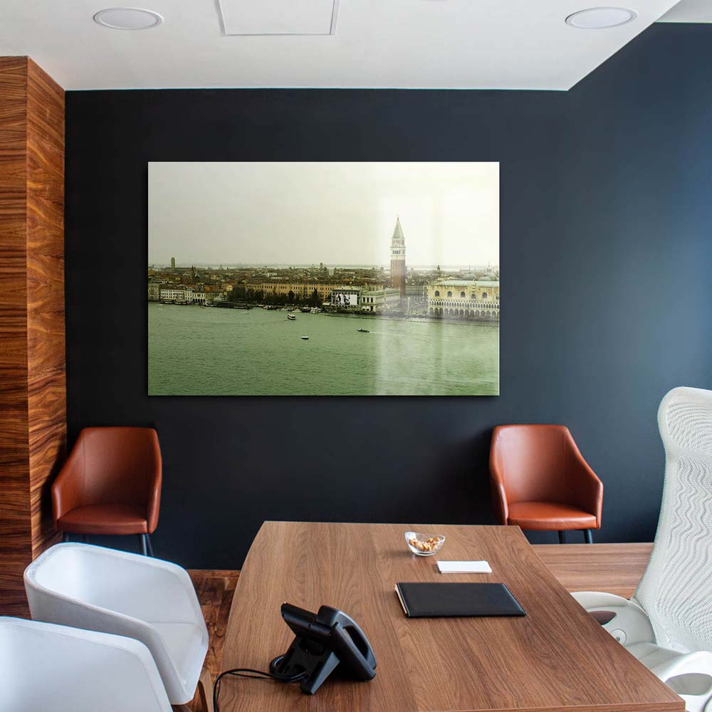 Panorama Acrylglasbild 180x90cm Skyline Venedig in Italien
