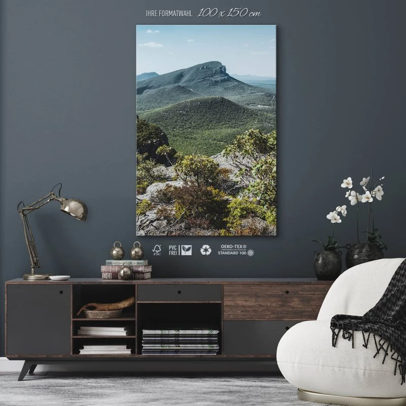 Leinwandbild Hochformat XXL 100x150cm, Berge & Gebirge Mount Abrupt Australien