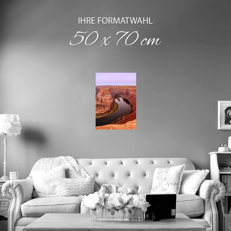 Poster 50x70cm Horseshoe Bend Arizona USA Flüsse & Seen