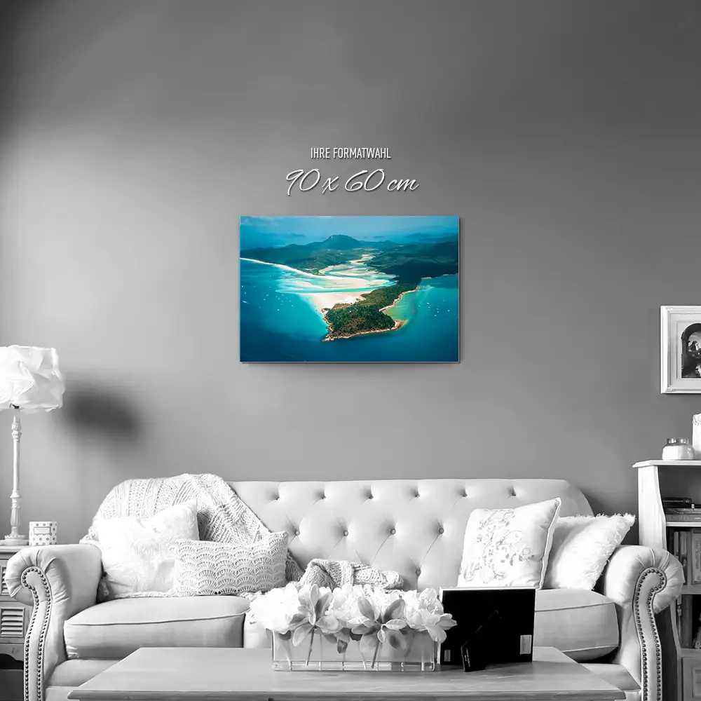 Strand & Meer Panorama Australien als Alu-Dibond Bild 90x60cm