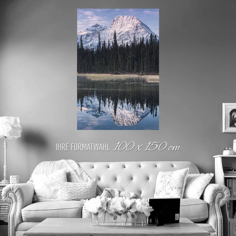 Berge & Gebirge Rocky Mountains Kanada Poster XXL 100x150cm im Hochformat