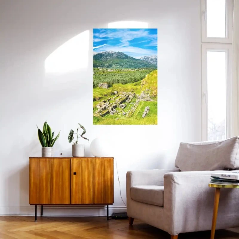 Poster 40x60cm im Hochformat, Griechenland Sparta Berge & Gebirge