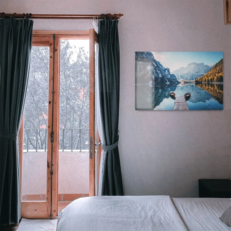 Berge & Gebirge Pragser Wildsee Dolomiten als Acrylglas Bild 120x60cm