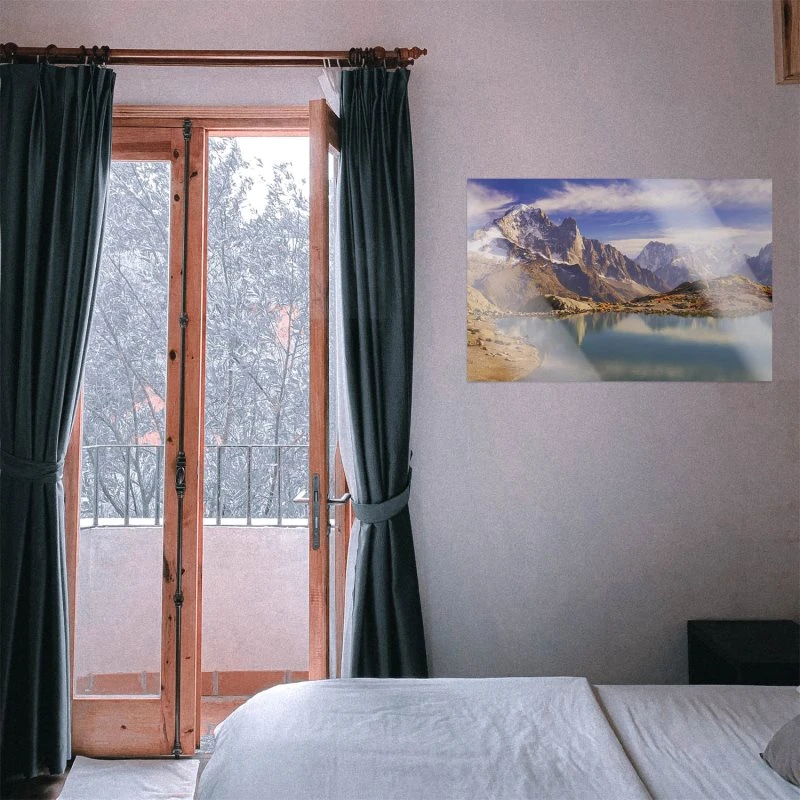 WandPoster 90x60cm Crystal Lakes Franz. Alpen, Berge & Gebirge