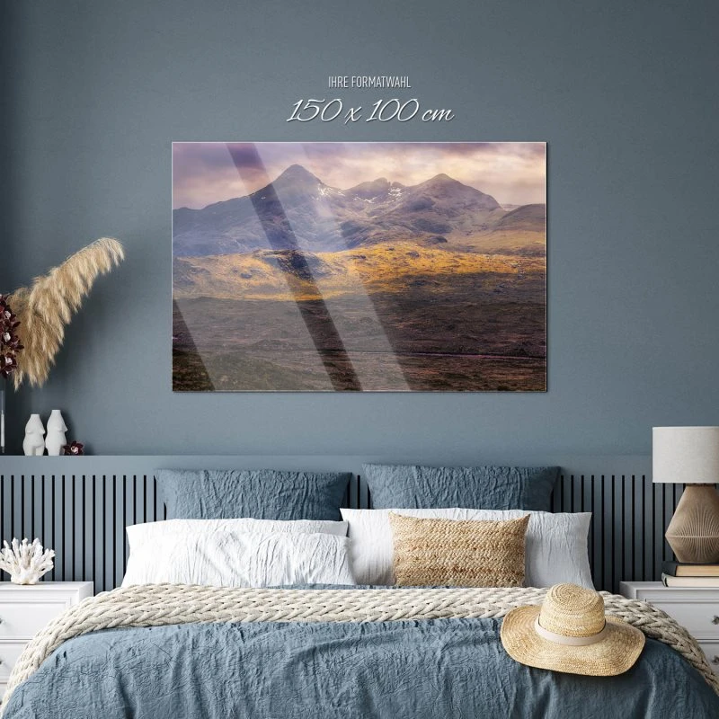 Berge & Gebirge Cuillin Hills Schottland Isle of Sky als Acrylglasverbund Bild 150x100cm