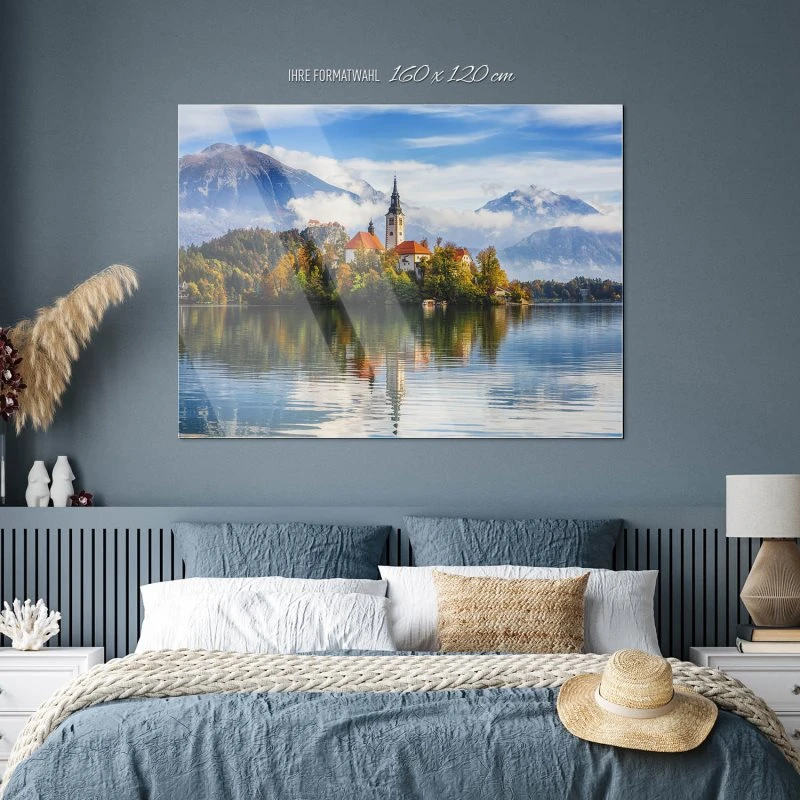 Berge & Gebirge Bleder See als Acrylglasverbund Bild 160x120cm