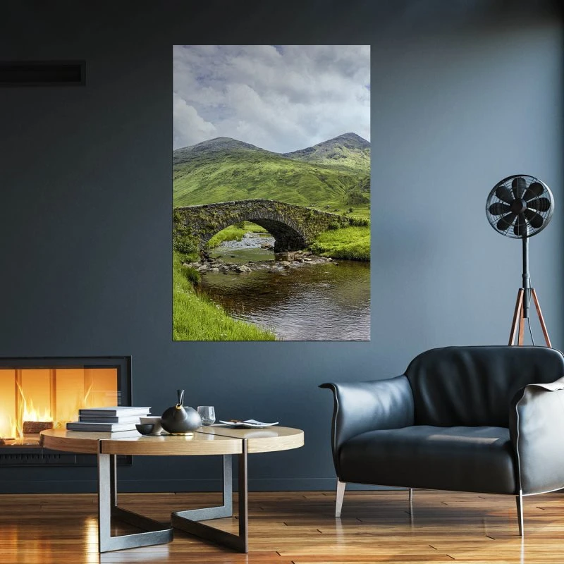 Poster 40x60cm im Hochformat, Schottland Butter Bridge Berge & Gebirge