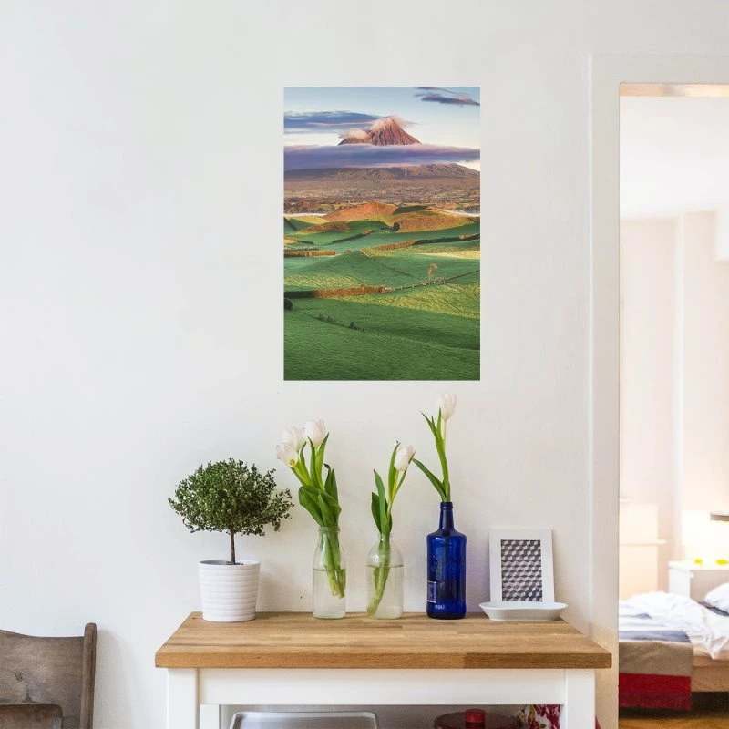Poster Vulkan Taranaki Egmond Neuseeland Berge & Gebirge, 70x100cm groß