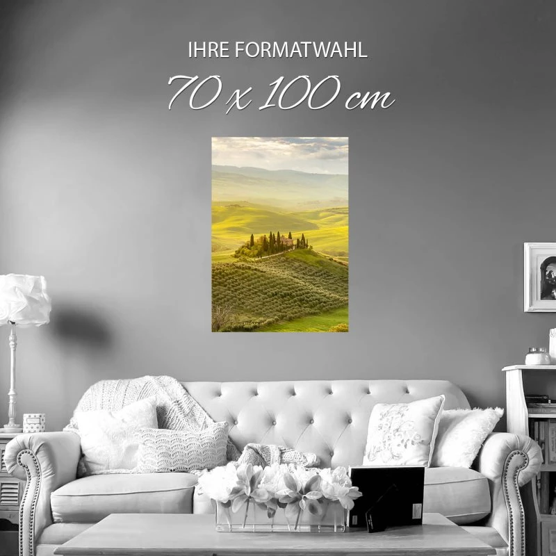 Poster Toskana, Italien Landschaft, 70x100cm groß