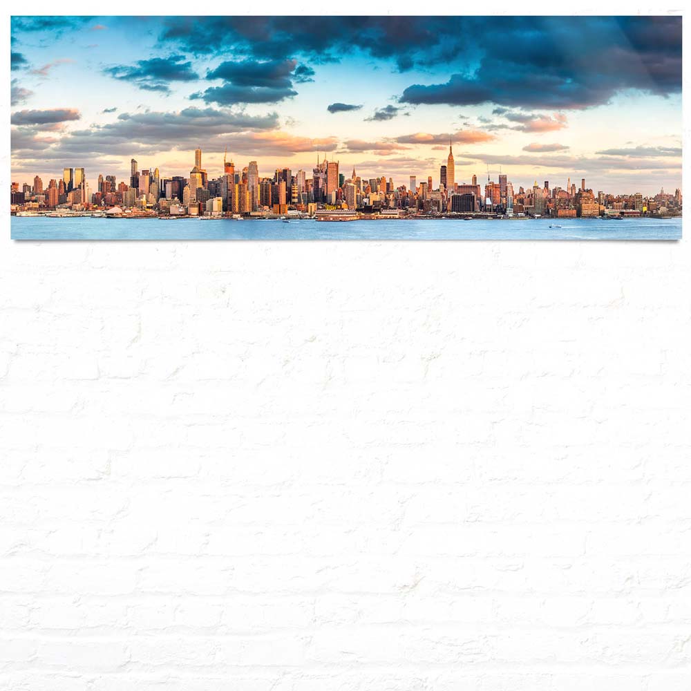 Panorama WandPoster 150x50cm Panorama von New York, Skyline