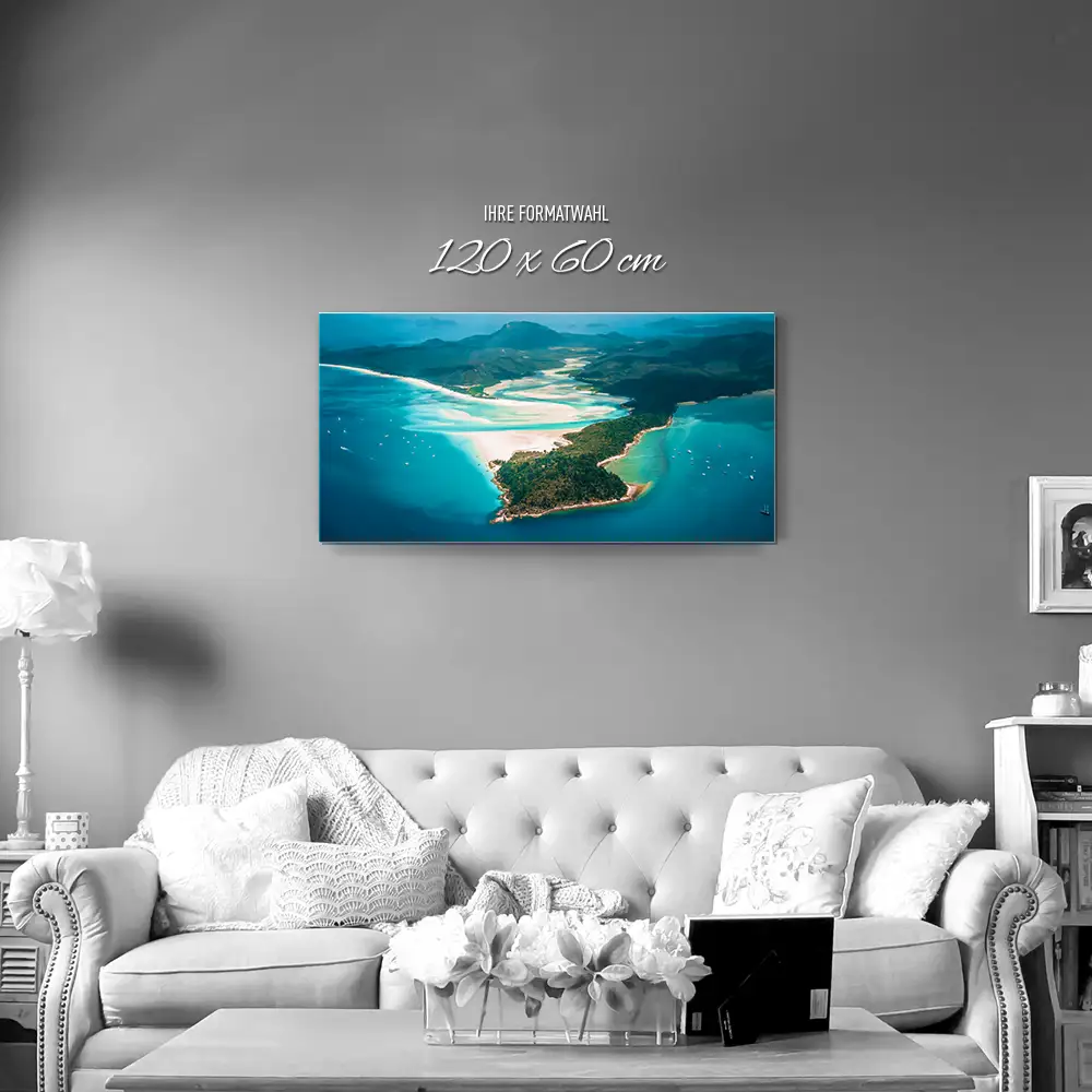 Strand & Meer Panorama Australien als Alu-Dibond Bild 120x60cm