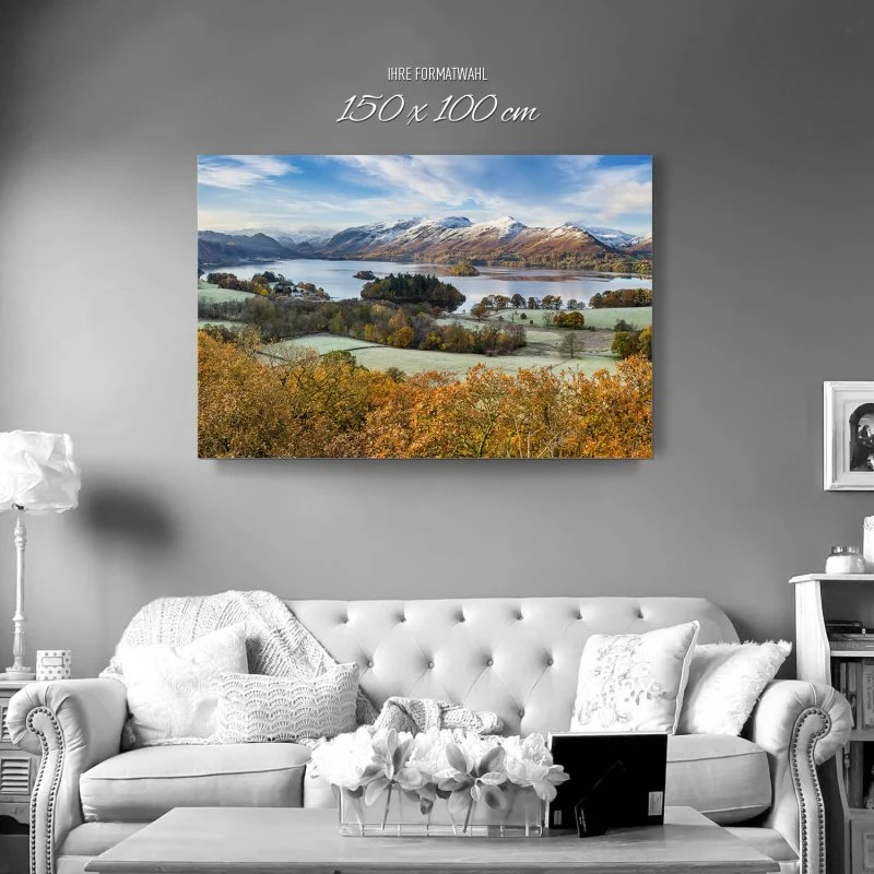 Berge & Gebirge Derwent Water England als XXL Alu-Dibond Bild 150x100cm