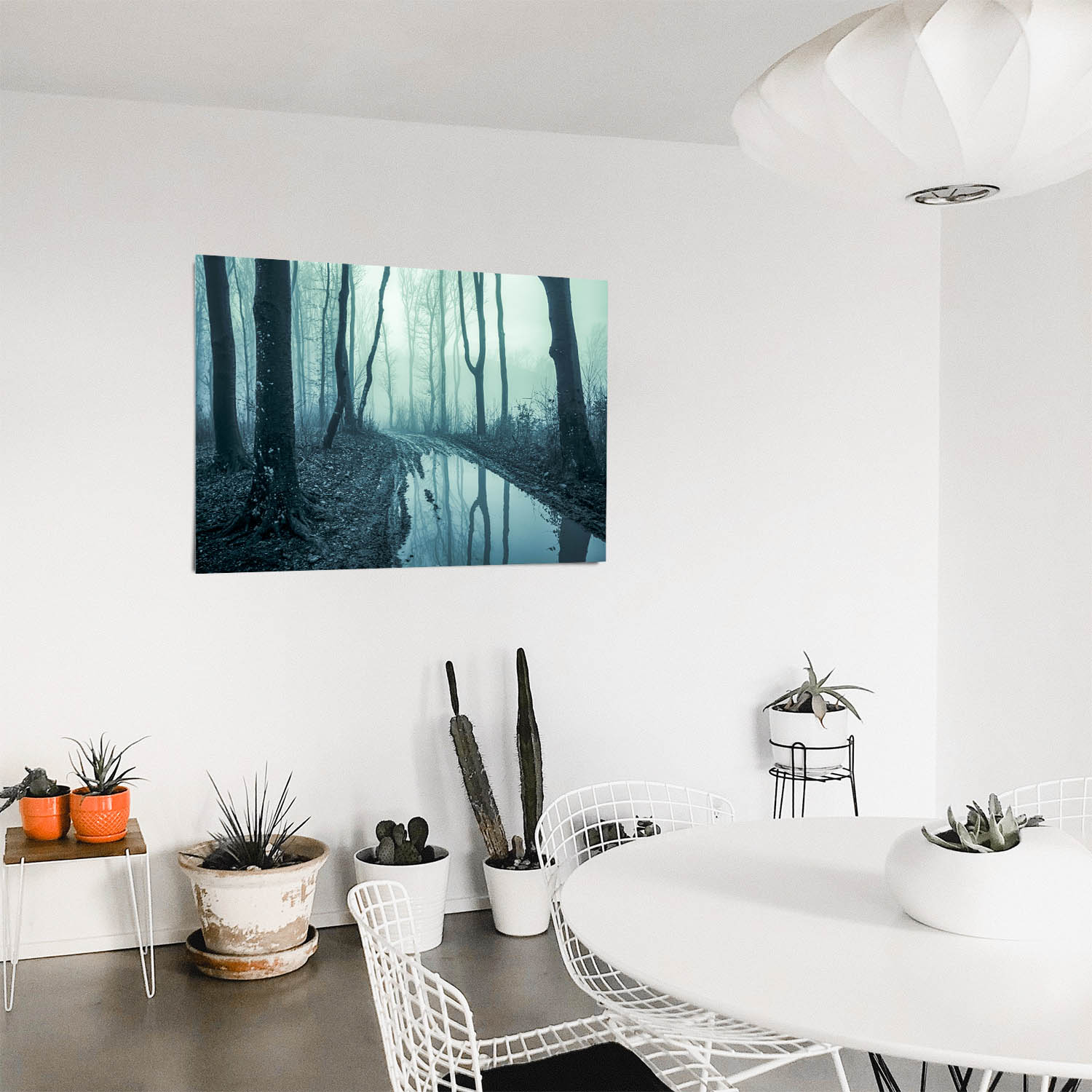 Poster 50x50cm Morast Wald & Bäume