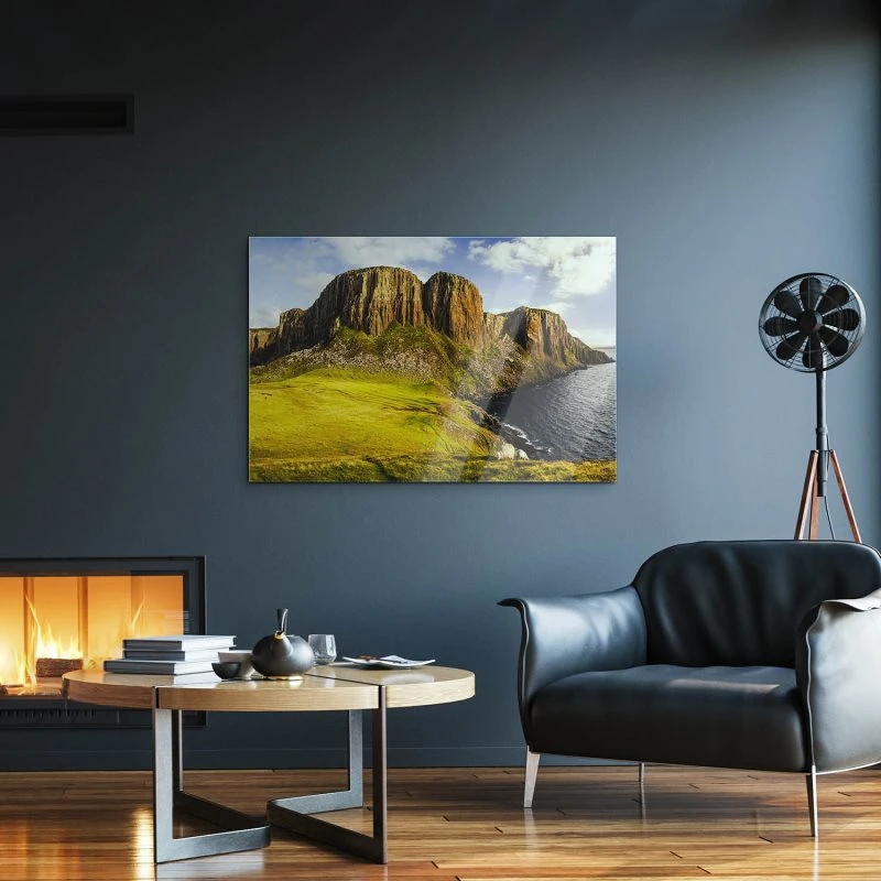 Berge & Gebirge Rubha Hunish Isle of Sky als Acrylglasverbund Bild 120x60cm