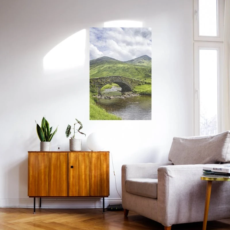 Poster 40x60cm im Hochformat, Schottland Butter Bridge Berge & Gebirge