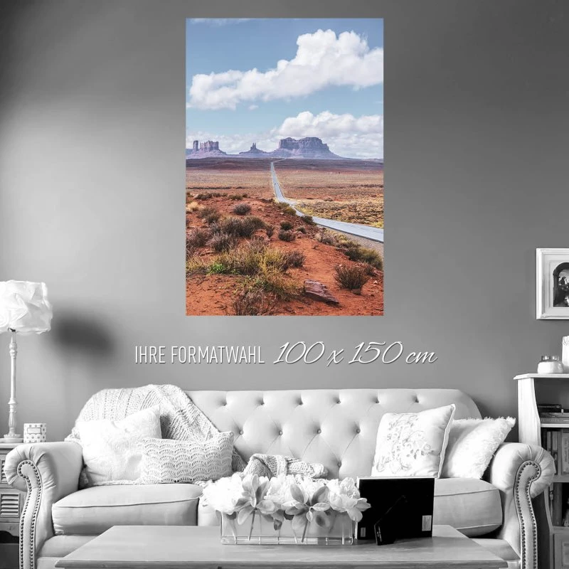 Berge & Gebirge USA Monument Valley Poster XXL 100x150cm im Hochformat