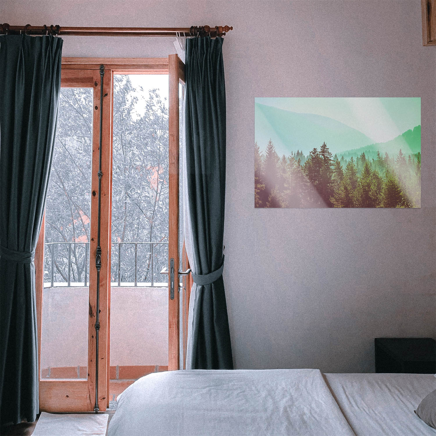 WandPoster Wald & Bäume Retrolook, 50x50cm