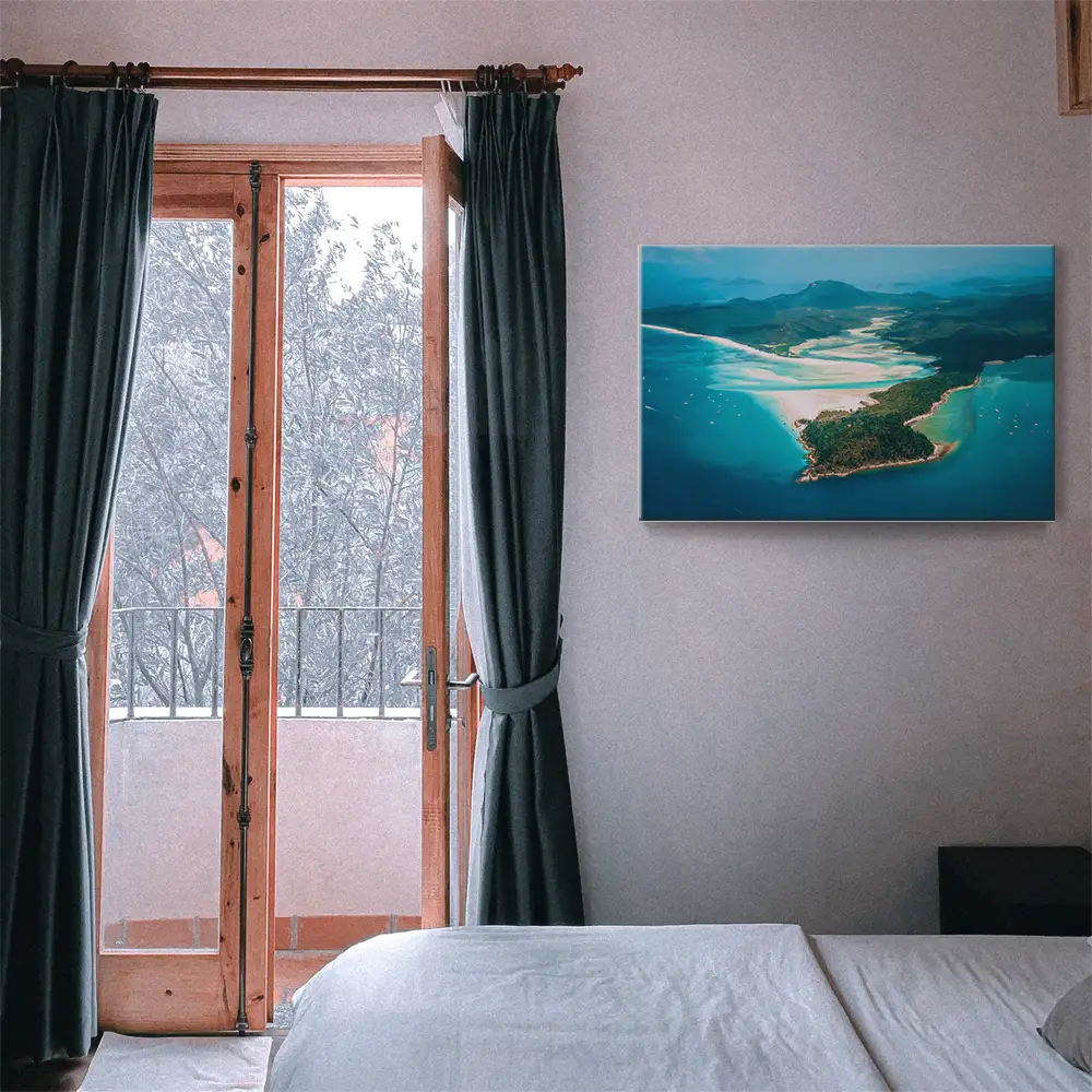 Keilrahmenbild Strand & Meer, Panorama Australien 90x60cm groß