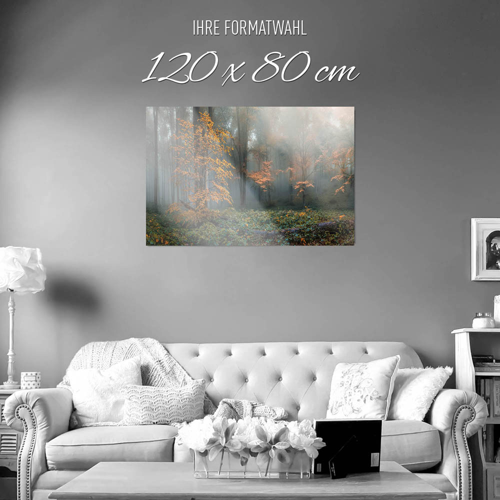 WandPoster 120x80cm Herbstidylle, Wald