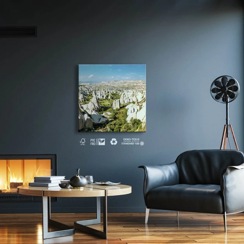 Berge & Gebirge Kappadokien Türkei als Leinwand Bild 30x30cm