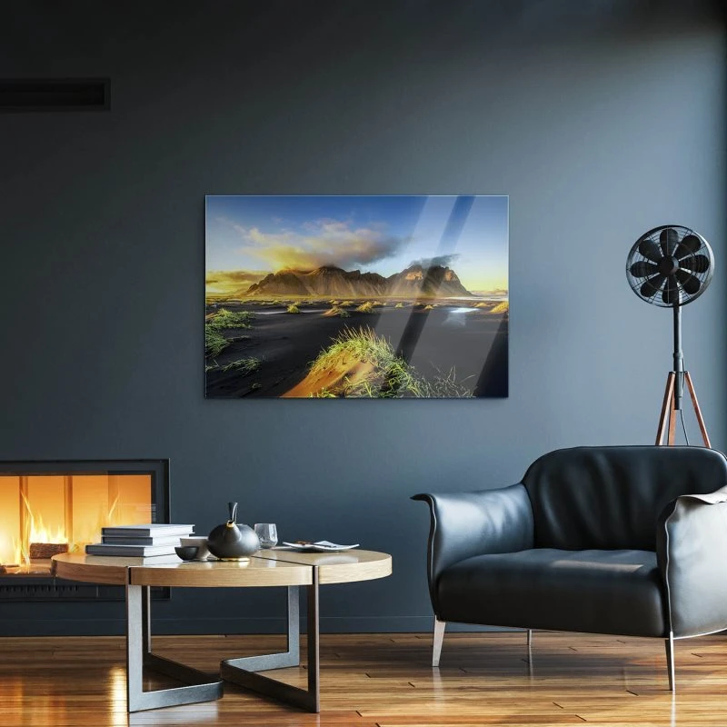Berge & Gebirge Vestrahorn Island als Acrylglasverbund Bild 200x150cm