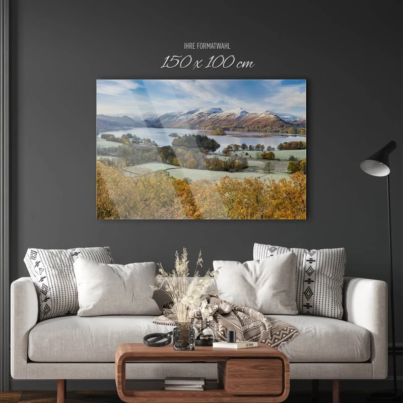 Berge & Gebirge Derwent Water England als XXL Acrylglasbild 150x100cm