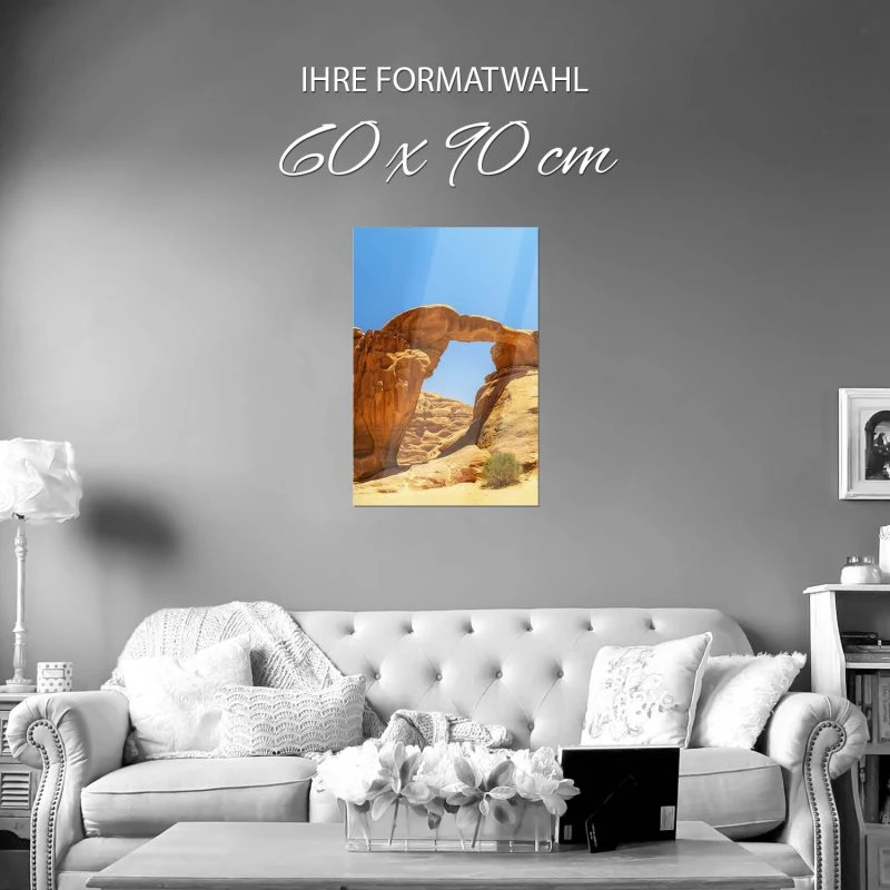 WandPoster Hochformat Berge & Gebirge Wadi Rum Wüste, 60x90cm