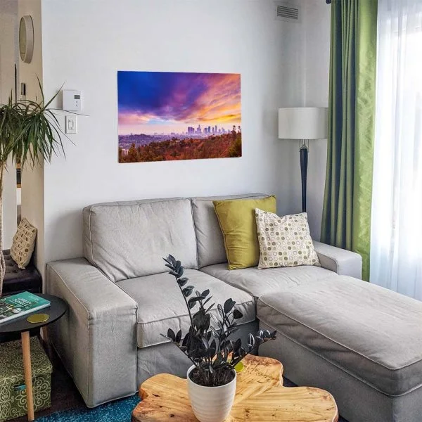 Poster 50x50cm Los Angeles hills Skyline