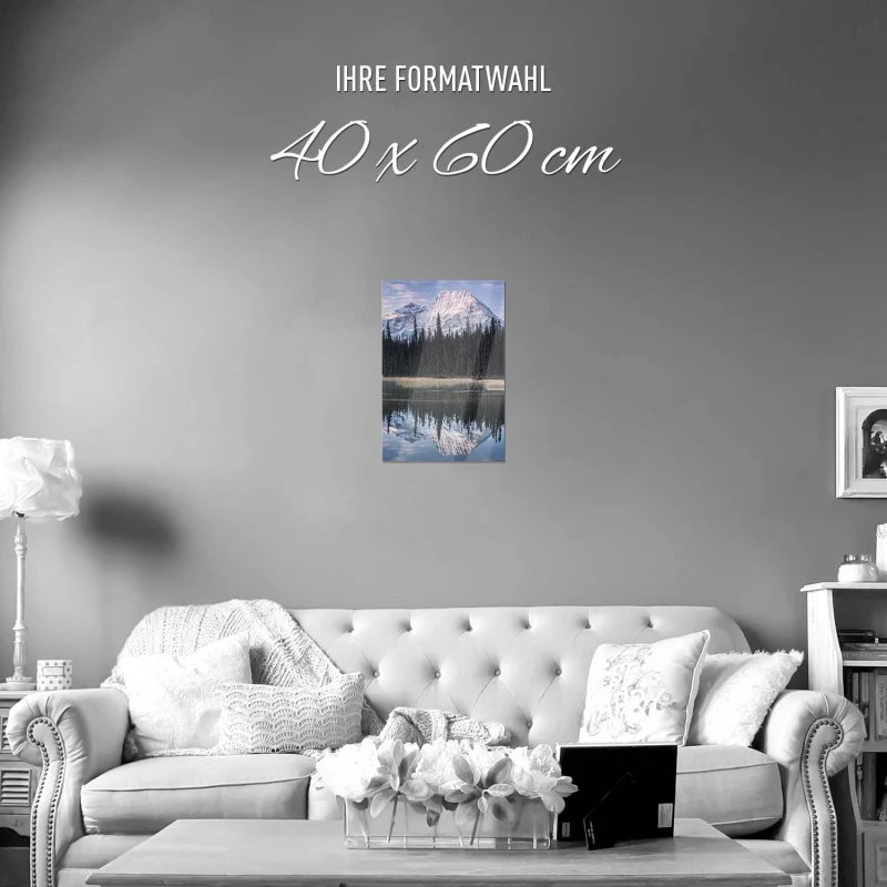 Poster 40x60cm im Hochformat, Rocky Mountains Kanada Berge & Gebirge