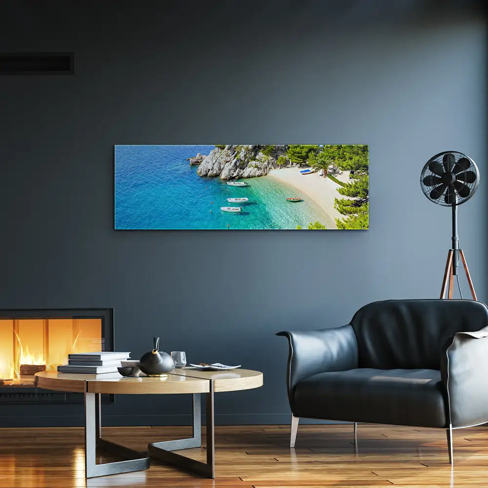 Acrylglasbild 150x50cm groß Strand & Meer Sommer Kroatien