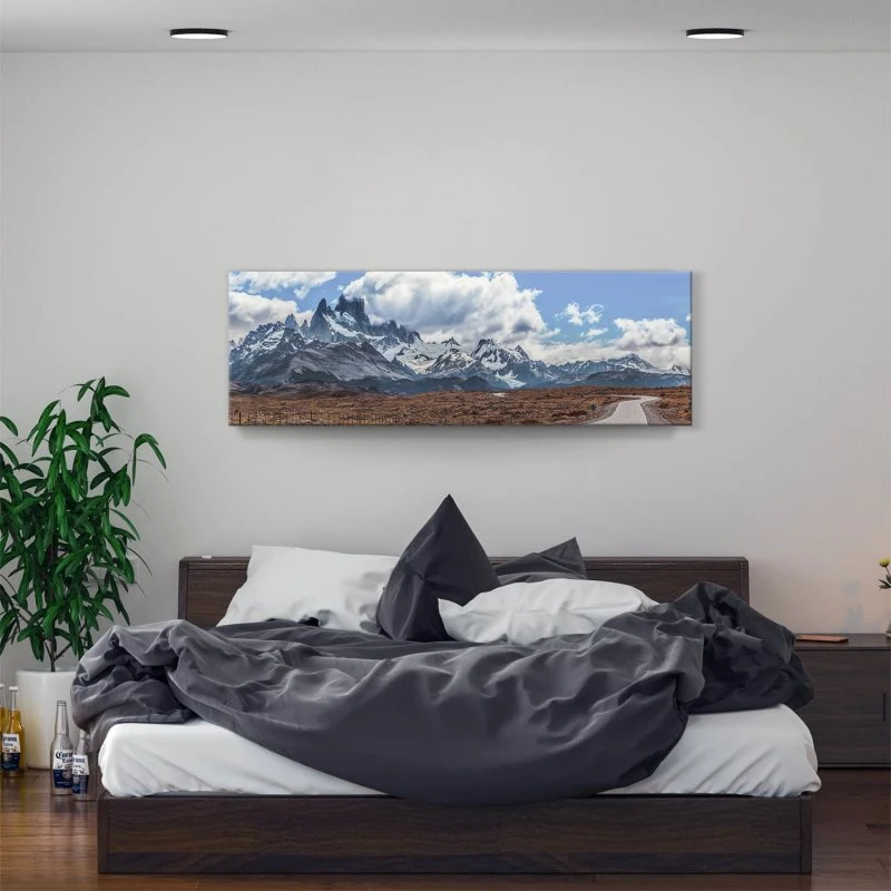 Berge & Gebirge Fitz Roy als Leinwand Bild 150x50cm