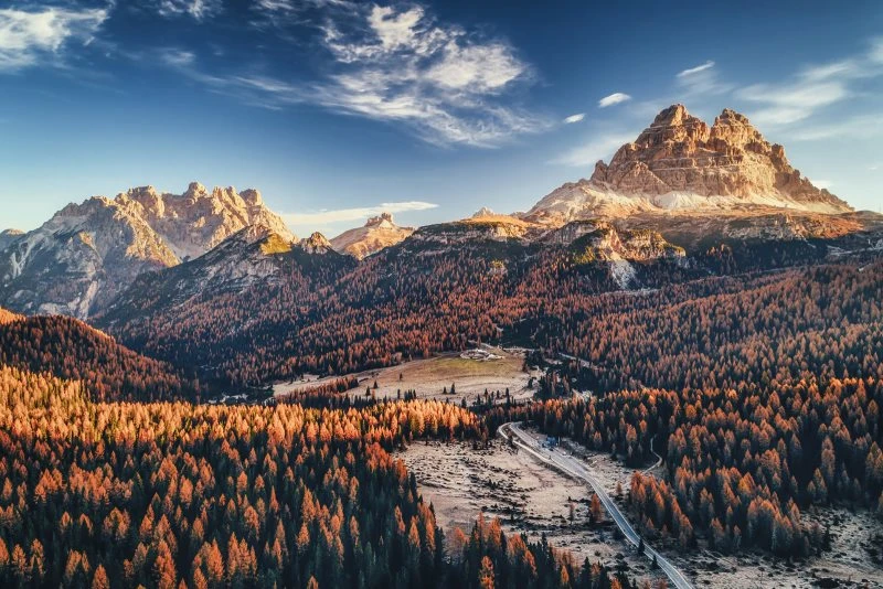 Berge & Gebirge Nationalpark Drei Zinnen Italien als Alu-Dibond Bild 60x40cm