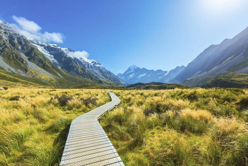Poster 90x60cm groß, Berge & Gebirge Mount Cook National Park Neuseeland