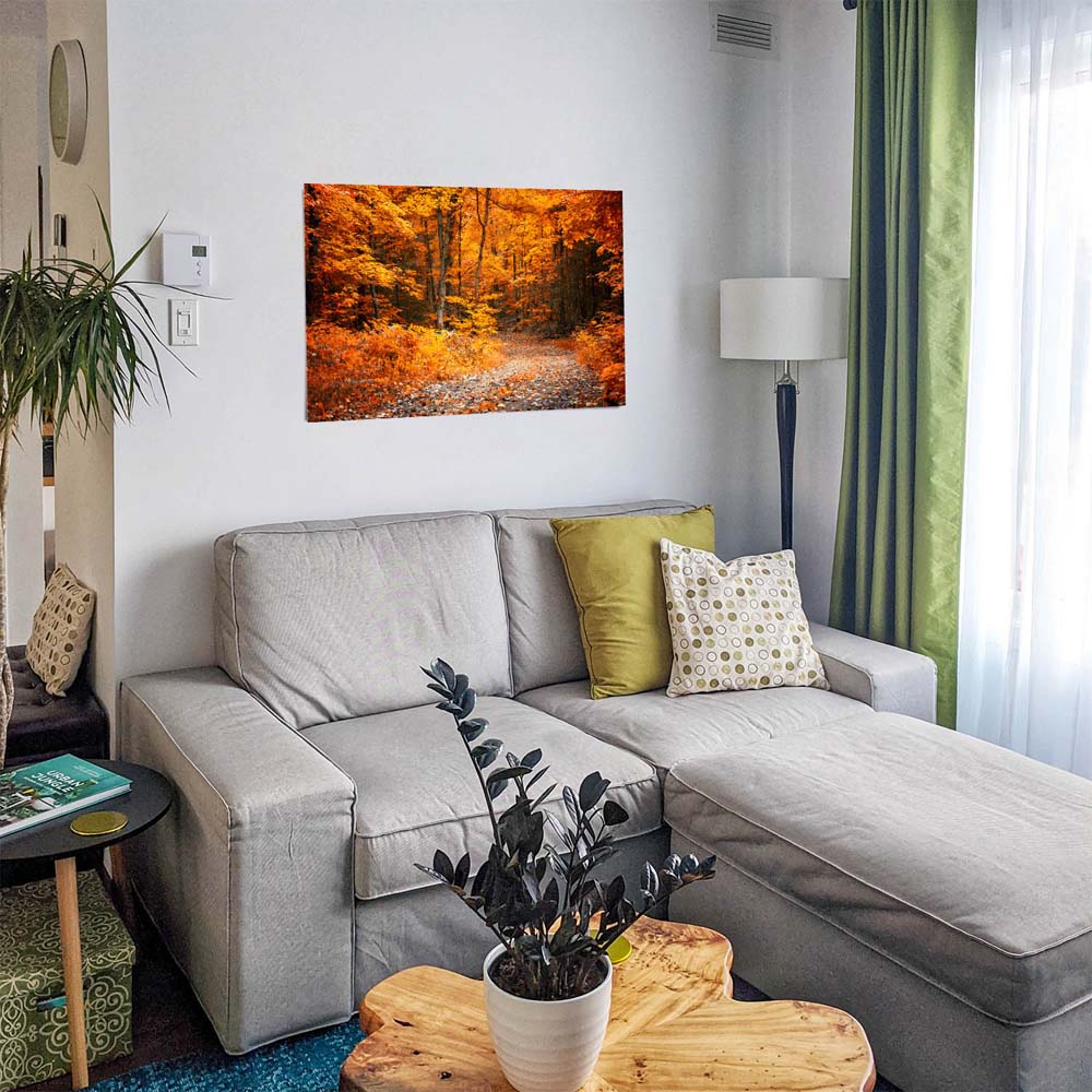 Poster 50x50cm Herbst Wanderung II Wald & Bäume