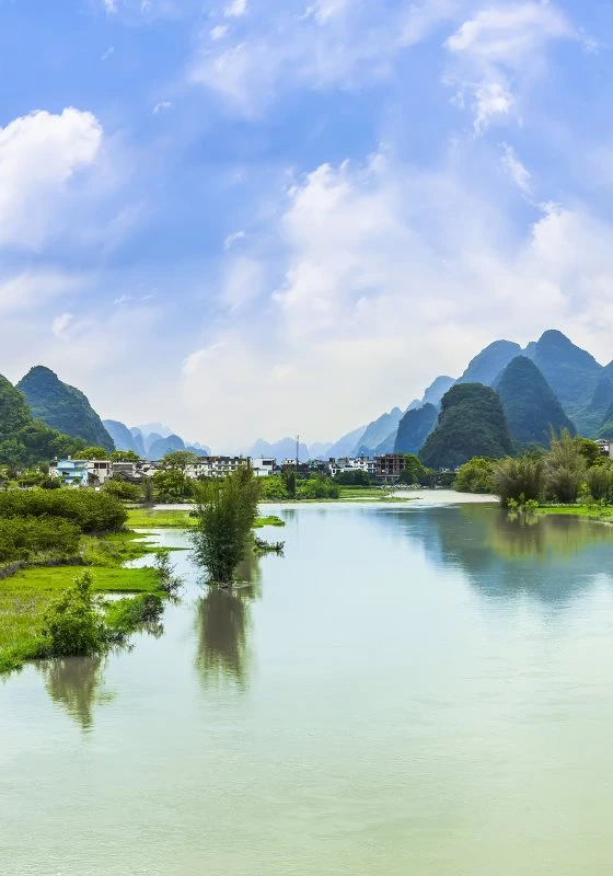Poster China Li-Fluss Flüsse & Seen, 70x100cm groß