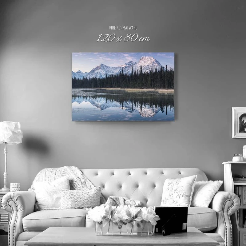 Berge & Gebirge Rocky Mountains Kanada als Alu-Dibond Bild 120x80cm