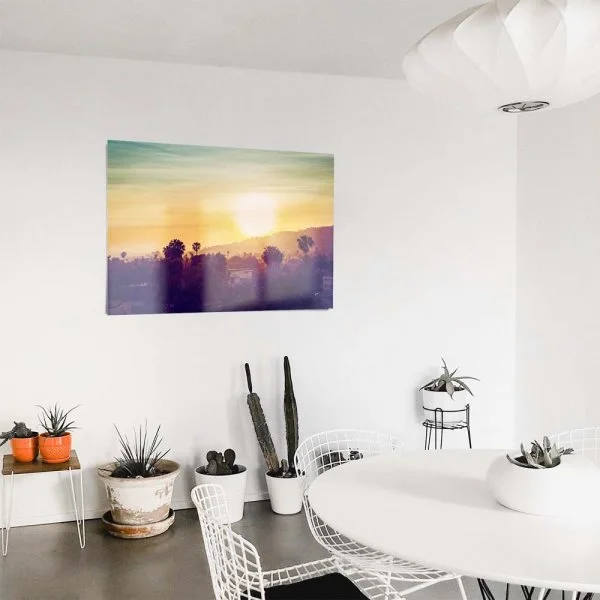 WandPoster Skyline Los Angeles sunset, 50x50cm