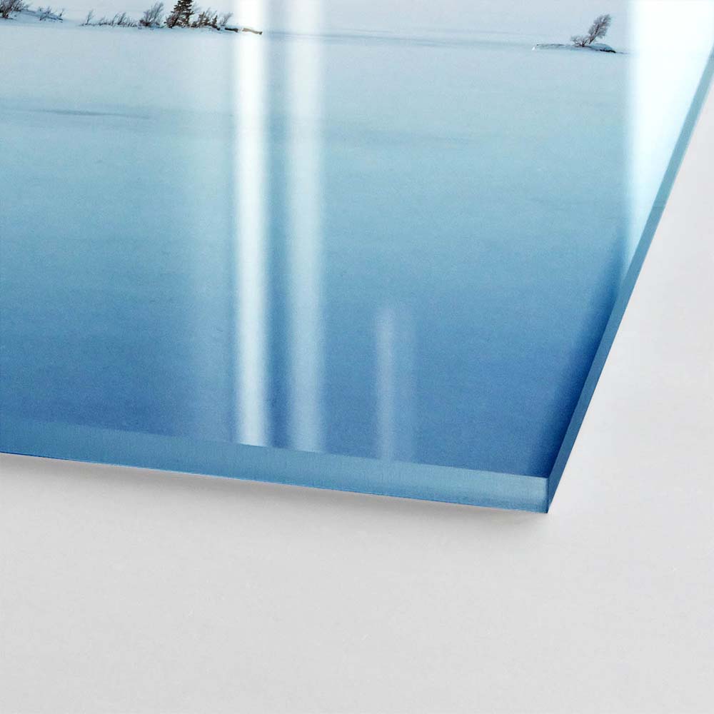 Acrylglasbild Eis & Schnee, Arktischer Winter in Norwegen, 110x50cm groß