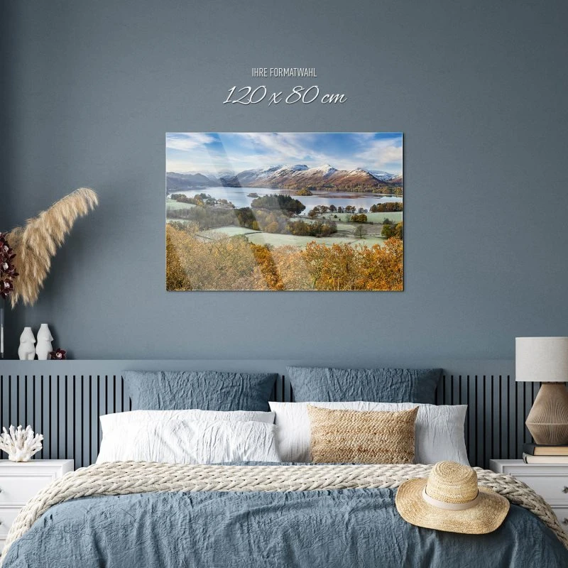 Berge & Gebirge Derwent Water England als Acrylglasverbund Bild 120x80cm
