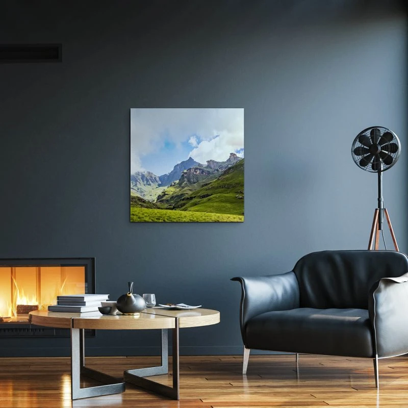 Berge & Gebirge Südafrika Mkhomazi als Alu-Dibond Bild 50x50cm