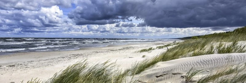 Strand & Meer Ostsee Strand Polen als Acrylglasverbund Bild 150x50cm